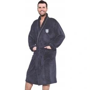 Szlafrok męski BORYS ciemnoszary - L&L