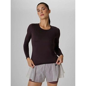 Longsleeve treningowy slim szybkoschnący damski 4F 4FRAW26TFLOF0733-80S