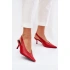 Dámské lodičky s otevřenou patou P-1436 Červená - Stephan Paris