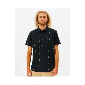 Koszula RIP CURL Hula Breach S/S Shirt czarny Koszula RIP CURL Hula Breach S/S Shirt czarny