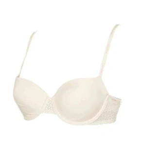 Biustonosz push-up QF5146E - 101 - kremowy - Calvin Klein