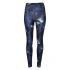 Legginsy damskie Revla II 92800624284 Niebiesko-czarne - IQ
