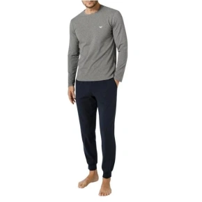 Piżama męska 111789 2F720 12149 szary/ciemny.niebieski - Emporio Armani