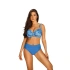 Damski dwuczęściowy strój kąpielowy S995BR7 Bora Bora 7 Blue Pattern - Self