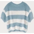 Jasnoniebieski sweter w paski (761ART) - Goodlooking