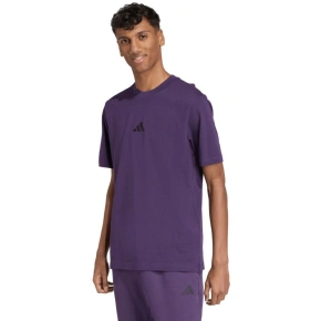 Koszulka męska adidas Essentials Small Logo Single Jersey fioletowa JW6232 pánské Koszulka męska adidas Essentials Small Logo Single Jersey fioletowa JW6232 pánské