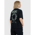 T-shirt oversize z nadrukiem damski 4F 4FWSS25TTSHF1993-20S