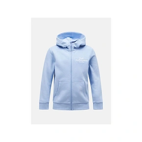 Bluza Peak Performance Jr Original Zip Hood niebieski