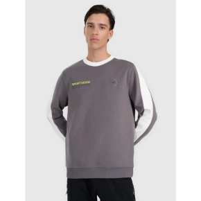 Bluza dresowa nierozpinana bez kaptura męska 4F 4FRAW25TSWSM2457-23S pánské