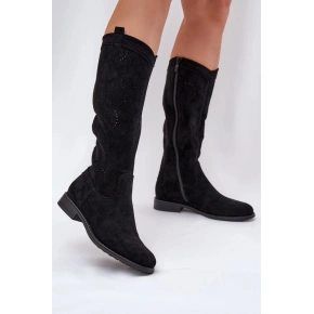 Botki damskie HY51-860 / 208810 Czarny - S.Barski