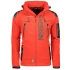 Kurtka sportowa męska Geographical Norway Techno MEN 056 BS3 z regulowanym kapturem wodoodporna czerwona (WU1060H/GN) pánské