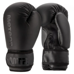 Rękawice bokserskie Meteor 10 oz treningowe, rzep, PU