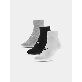Skarpetki casual za kostkę (3-pack) męskie 4F 4FWMM00USOCM379-94S Skarpetki casual za kostkę (3-pack) męskie 4F 4FWMM00USOCM379-94S