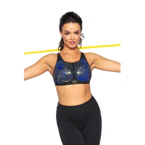 Damski biustonosz sportowy NAOMI niebieski/czarny - Ava
