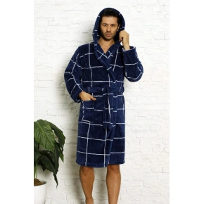 Szlafrok męski 4004 niebieski - CoCoon