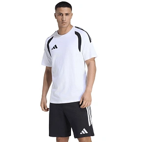 Koszulka męska adidas Tiro 26 League Tee biało-czarna KC3698 pánské