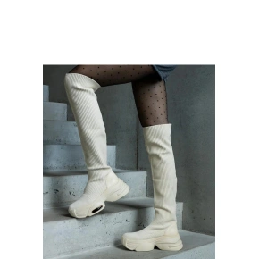 Dámské kozačky LG499 smetanové - Solea