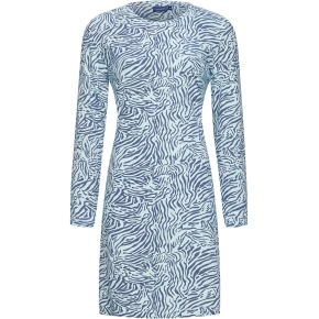 Damska koszula nocna 10232-160-2 niebieska z wzorem - Pastunette