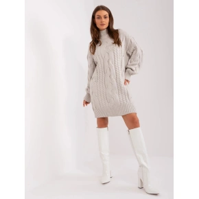 Damska sukienka swetrowa 2367-1.35P jasny beż - Fprice