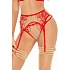 Sexy tanga V-11098 červeno-tělové - Axami