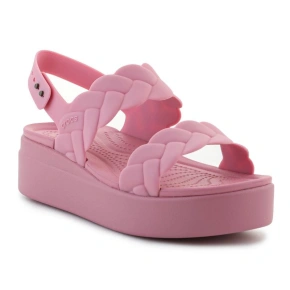 Sandały Crocs Brooklyn Woven Low Wedge W 209977-6XX