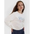 Bluza dresowa nierozpinana bez kaptura dziewczęca 4F 4FJWSS25TSWSF1483-11S