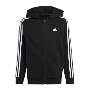 Koszulka młodzieżowa z zamkiem błyskawicznym 3 Stripes FL HR6331 - Adidas