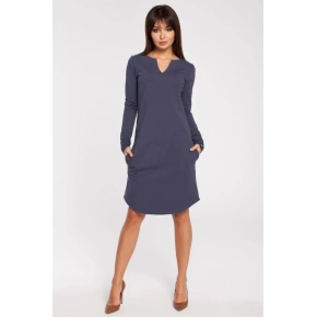 Sukienka damska B017 niebieski - BEwear