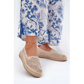 Dámské espadrilky 17392 béžové - Vincenza