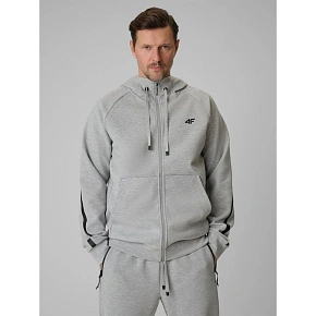 Bluza dresowa regular z kapturem męska 4F 4FRSS26TSWSM2974-27M pánské