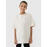 T-shirt dziewczęcy oversize gładki 4F 4FJWSS25TTSHF1851-12S