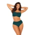Damski dwuczęściowy strój kąpielowy Fashion 32 S1002N3-7c Zielony - SELF