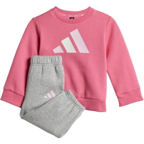 Dziecięce spodnie dresowe Adidas Essentials różowo-szare JY0303