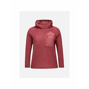 Bluza damska PEAK PERFORMANCE W Freelight Polartec Alpha Hood kolor czerwony Bluza damska PEAK PERFORMANCE W Freelight Polartec Alpha Hood kolor czerwony