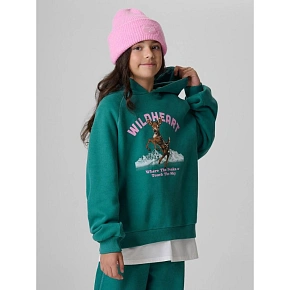 Bluza dresowa loose z kapturem dziewczęca 4F 4FJKAW26TSWSF3136-46S Bluza dresowa loose z kapturem dziewczęca 4F 4FJKAW26TSWSF3136-46S