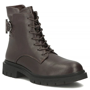 Skórzane botki damskie workery ciemny brąz Filippo DBT8018 Skórzane botki damskie workery ciemny brąz Filippo DBT8018