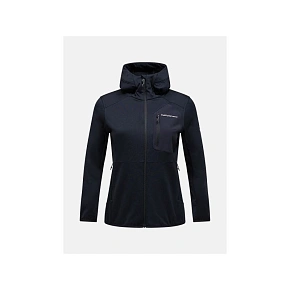 Bluza damska PEAK PERFORMANCE W Utility Light Zip Hood kolor czarny Bluza damska PEAK PERFORMANCE W Utility Light Zip Hood kolor czarny
