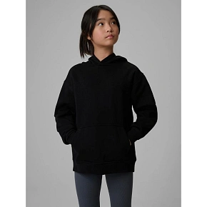 Bluza dresowa loose z kapturem dziewczęca 4F 4FJRMM00TSWSF2714-20S Bluza dresowa loose z kapturem dziewczęca 4F 4FJRMM00TSWSF2714-20S