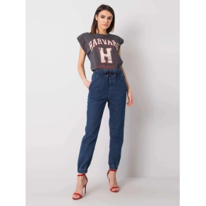 Dżinsy damskie z wysokim stanem 2882 - RUE PARIS