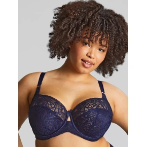 Biustonosz damski na fiszbinach Estel 9685 granatowy - Panache