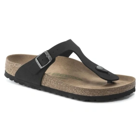 Japonki Birkenstock Gizeh Birko-Flor damskie Narrow Black na wąską stopę wegańskie czarne (1020487) dámské Japonki Birkenstock Gizeh Birko-Flor damskie Narrow Black na wąską stopę wegańskie czarne (1020487) dámské