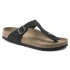 Japonki Birkenstock Gizeh Birko-Flor damskie Narrow Black na wąską stopę wegańskie czarne (1020487) dámské