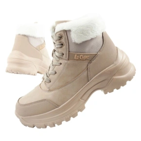 Lee Cooper buty sportowe damskie zimowe trekkingowe Lee Cooper ocieplane beżowe dámské