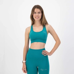 Rogelli TRINITY turkusowy biustonosz sportowy M