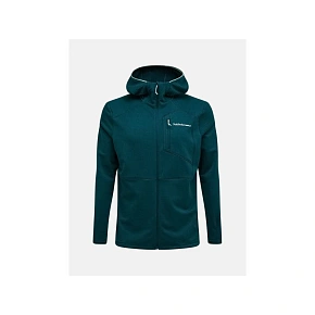 Bluza męska PEAK PERFORMANCE M Trail Polartec Power Grid Zip Hood kolor zielony Bluza męska PEAK PERFORMANCE M Trail Polartec Power Grid Zip Hood kolor zielony