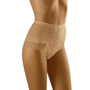 Damskie majtki ze sznurkiem Experia Beige - Wolbar