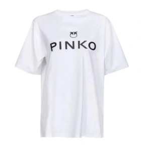 T-shirt z logo Scanner W 101704A12Y - Pinko