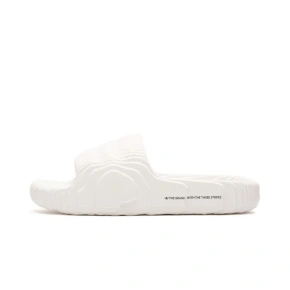 Klapki damskie/męskie adidas Adilette 22  Crystal White z wygodną profilowaną podeszwą białe (HQ4672)