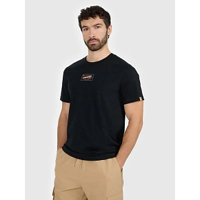 T-shirt regular z nadrukiem męski 4F 4FRAW25TTSHM3377-20S pánské
