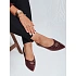 Dámské baleríny ZY1060 bordó - FashionStreet